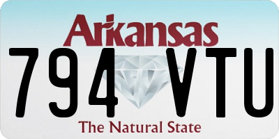 AR license plate 794VTU