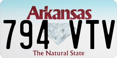 AR license plate 794VTV