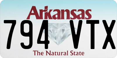 AR license plate 794VTX