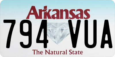 AR license plate 794VUA