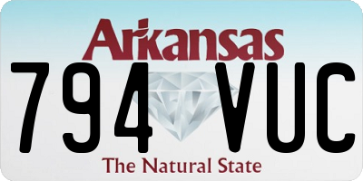 AR license plate 794VUC