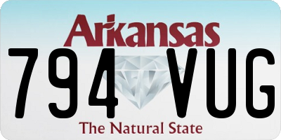 AR license plate 794VUG