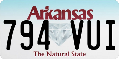 AR license plate 794VUI