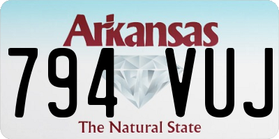 AR license plate 794VUJ