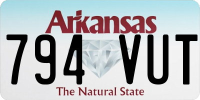 AR license plate 794VUT