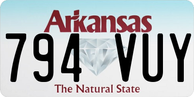 AR license plate 794VUY