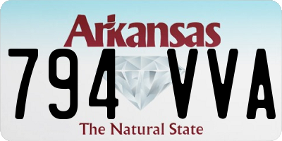 AR license plate 794VVA