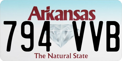 AR license plate 794VVB