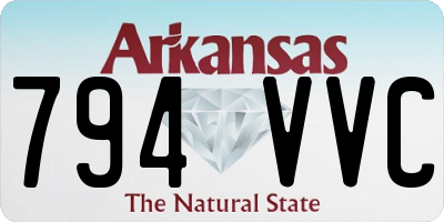 AR license plate 794VVC