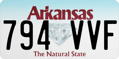 AR license plate 794VVF