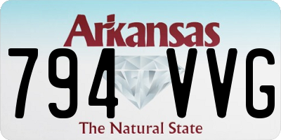 AR license plate 794VVG