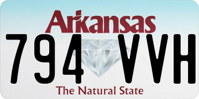 AR license plate 794VVH