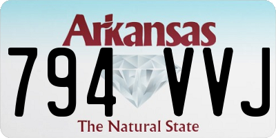 AR license plate 794VVJ