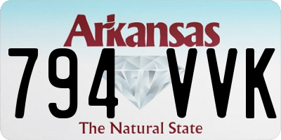 AR license plate 794VVK
