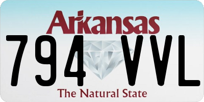 AR license plate 794VVL