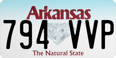 AR license plate 794VVP