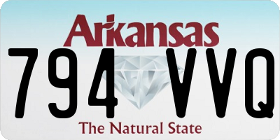 AR license plate 794VVQ