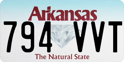 AR license plate 794VVT