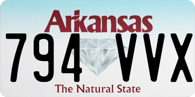 AR license plate 794VVX