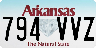 AR license plate 794VVZ