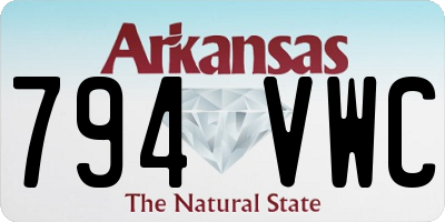 AR license plate 794VWC