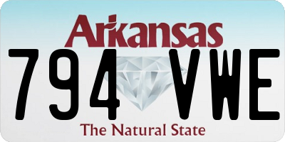 AR license plate 794VWE
