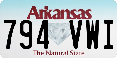 AR license plate 794VWI