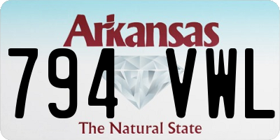 AR license plate 794VWL