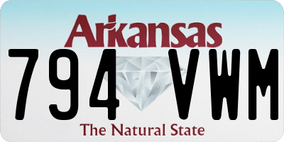 AR license plate 794VWM
