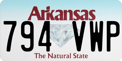 AR license plate 794VWP