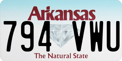 AR license plate 794VWU