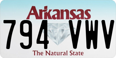 AR license plate 794VWV