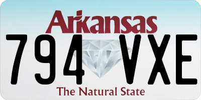 AR license plate 794VXE