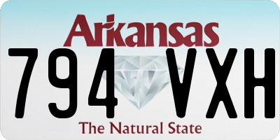 AR license plate 794VXH