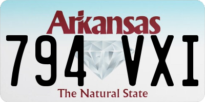 AR license plate 794VXI