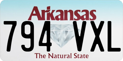 AR license plate 794VXL