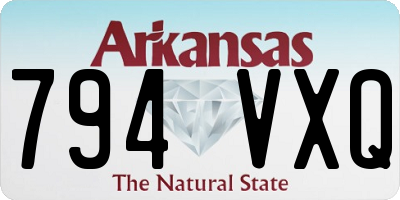 AR license plate 794VXQ