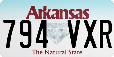 AR license plate 794VXR