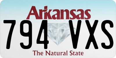 AR license plate 794VXS