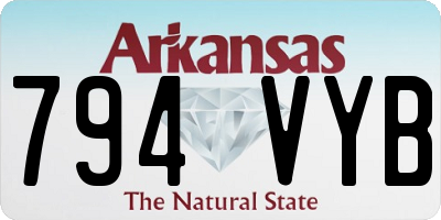 AR license plate 794VYB
