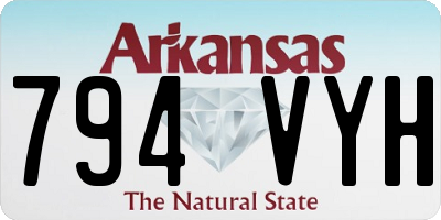 AR license plate 794VYH