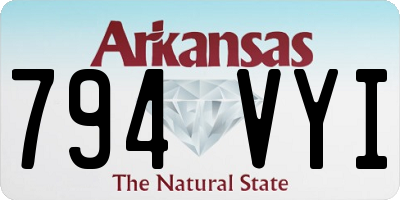 AR license plate 794VYI
