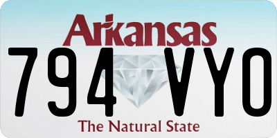 AR license plate 794VYO