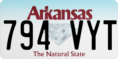 AR license plate 794VYT