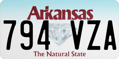 AR license plate 794VZA