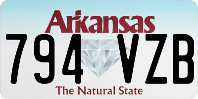 AR license plate 794VZB