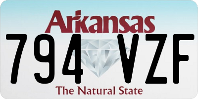 AR license plate 794VZF