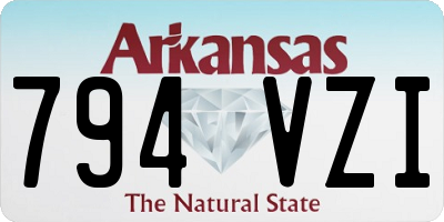 AR license plate 794VZI