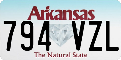 AR license plate 794VZL