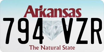 AR license plate 794VZR